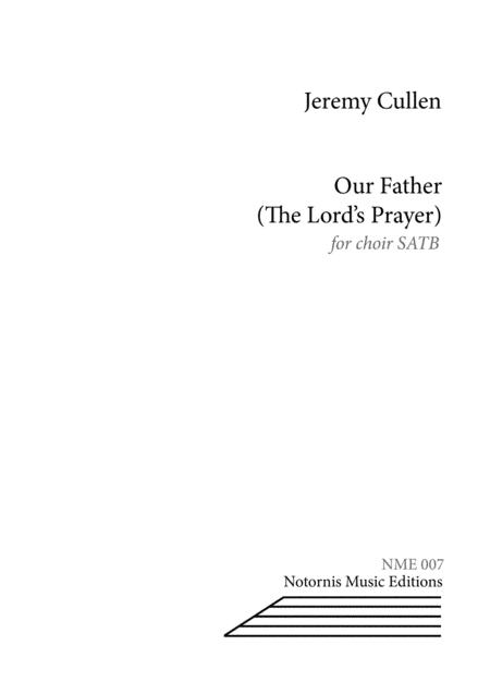 Free Sheet Music Our Father The Lord Prayer