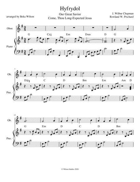 Our Great Savior Oboe Solo Sheet Music