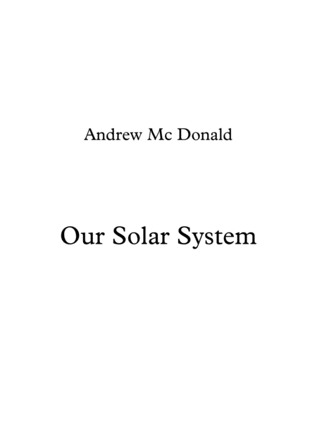 Our Solar System Sheet Music