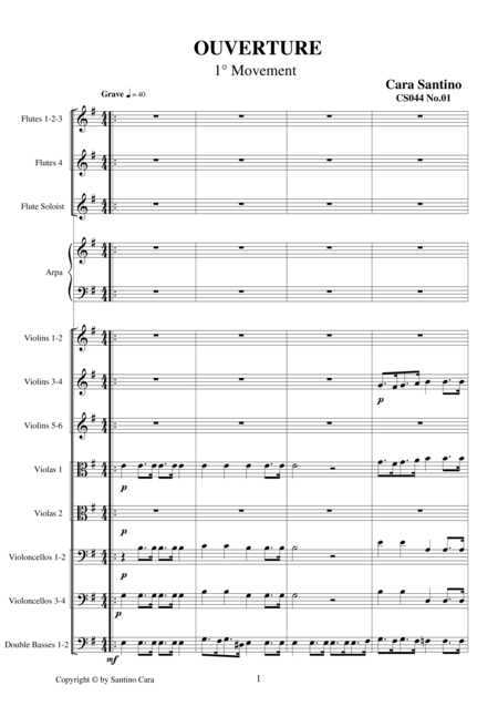 Free Sheet Music Ouverture Miissa Requiem Cs044 1 2 Moviment