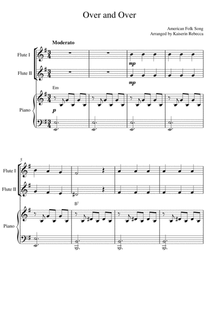 Free Sheet Music Over And Over