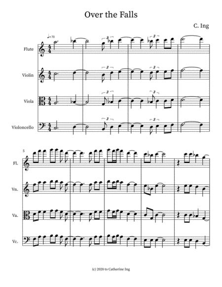 Free Sheet Music Over The Falls For Mixed Ensemble