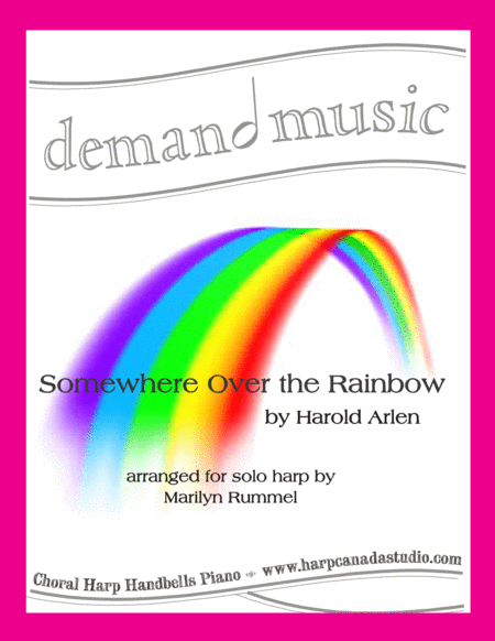 Free Sheet Music Over The Rainbow From The Wizard Of Oz Solo Harp Lever Or Pedal