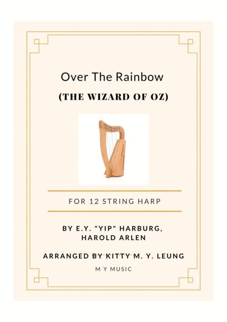 Free Sheet Music Over The Rainbow The Wizard Of Oz 12 String Harp