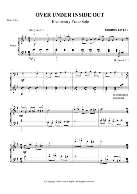 Over Under Inside Out Sheet Music