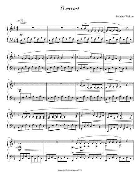 Free Sheet Music Overcast