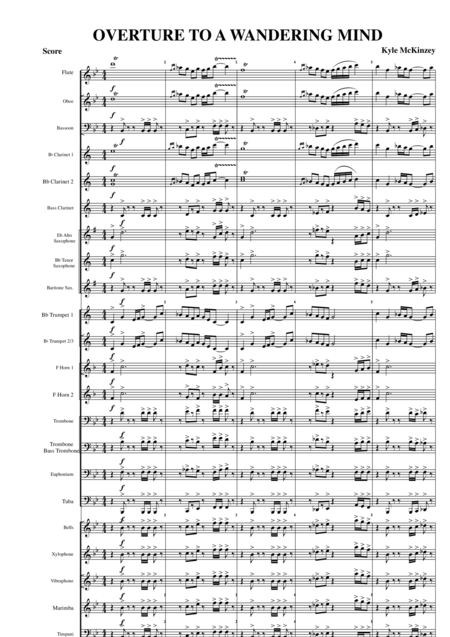 Overture To A Wandering Mind Sheet Music