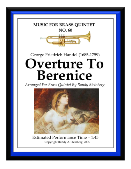 Overture To Berenice Sheet Music