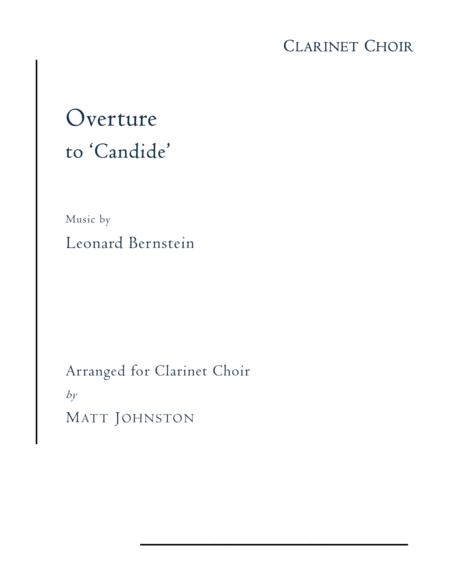 Overture To Candide For Clarinet Choir Sheet Music