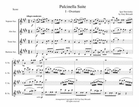 Free Sheet Music Overture To Pulchinella