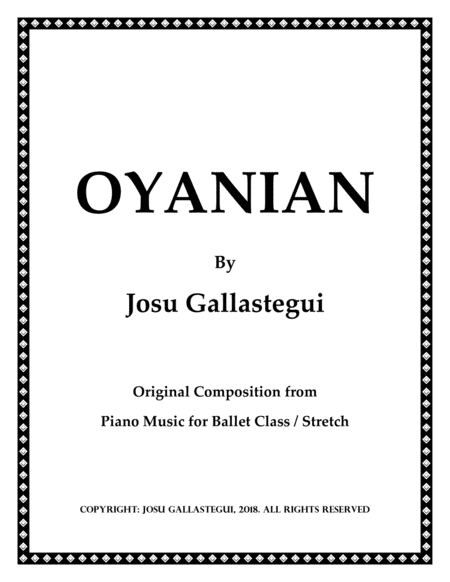 Oyanian Sheet Music