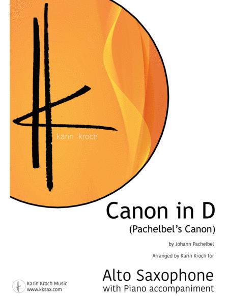 Pachelbel Canon Canon In D Bb Eb Saxophone Piano Sheet Music