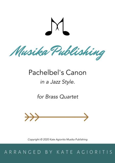 Free Sheet Music Pachelbel Canon Jazz Arrangment For Brass Quartet