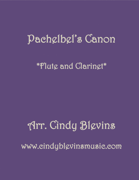 Pachelbels Canon For Flute And Clarinet Sheet Music