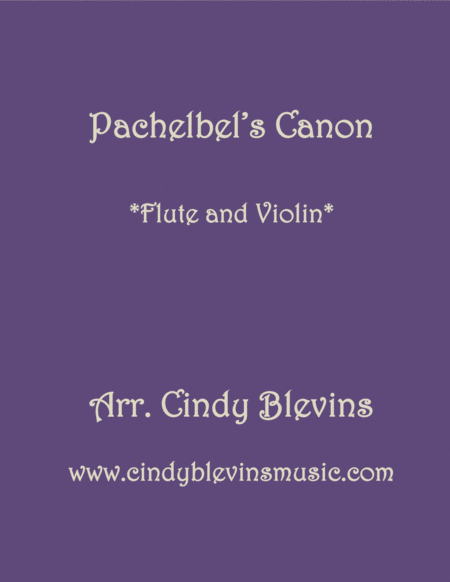 Free Sheet Music Pachelbels Canon For Flute And Violin