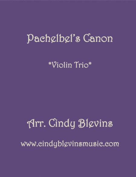 Pachelbels Canon For Violin Trio Sheet Music