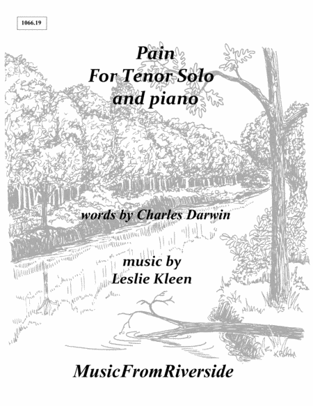 Free Sheet Music Pain For Tenor And Piano