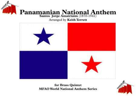 Panamanian Himno Istmeo Himno Nacional De Panama National Anthem For Brass Quintet Sheet Music