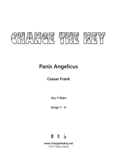 Panis Angelicus F Major Sheet Music