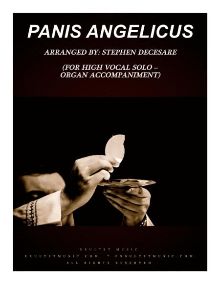 Free Sheet Music Panis Angelicus For Vocal Solo High Key Organ Accompaniment