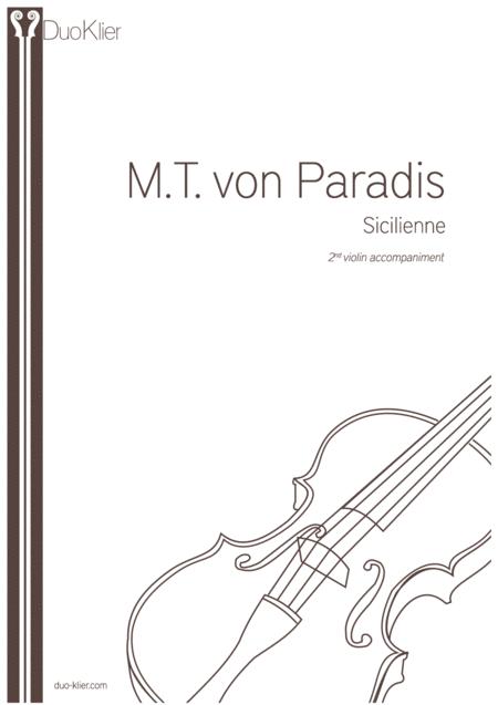 Free Sheet Music Paradis Sicilienne 2nd Violin Accompaniment