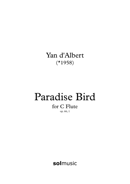 Paradise Bird Sheet Music