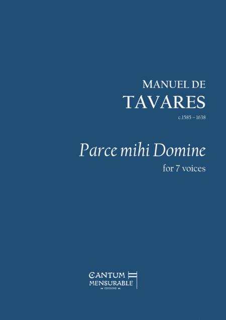 Free Sheet Music Parce Mihi Domine