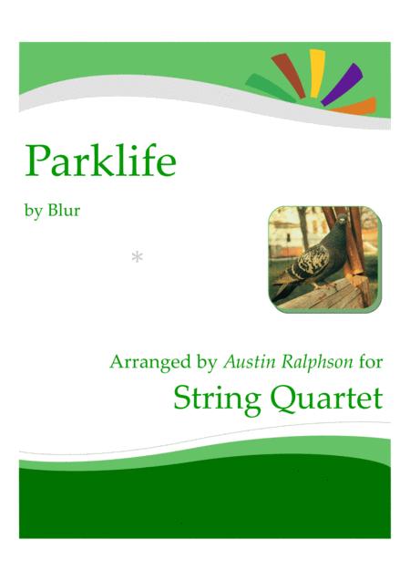 Parklife Blur String Quartet With Optional Vocal Sheet Music