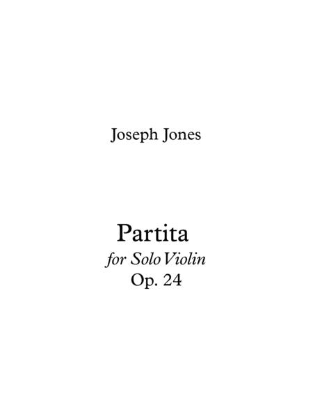 Partita For Solo Violin Op 24 Sheet Music