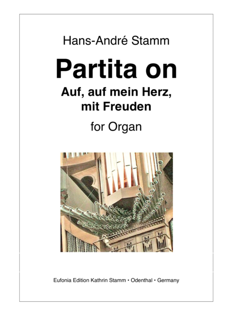 Free Sheet Music Partita On The Easter Chorale Auf Auf Mein Herz Mit Freuden For Organ