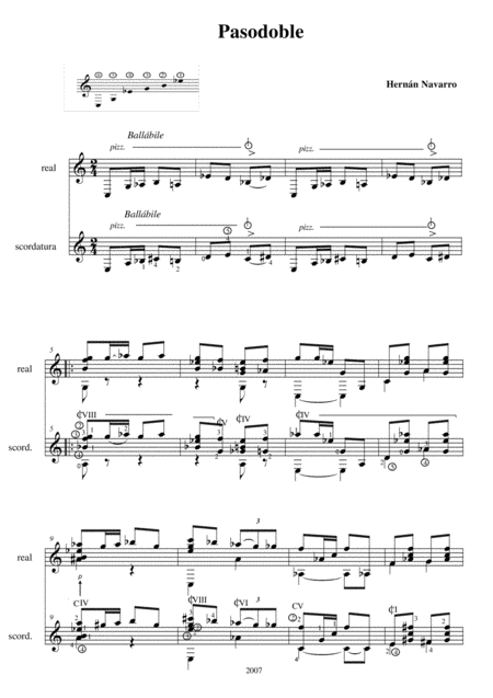 Free Sheet Music Pasodoble