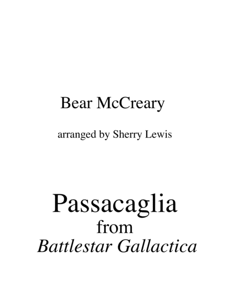 Passacaglia Violin Solo For Solo Violin Sheet Music