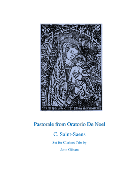 Free Sheet Music Pastorale From Oratorio De Noel For Clarinet Trio