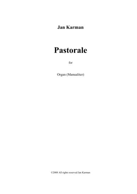 Pastorale Sheet Music