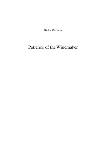 Patience Of The Winemaker Sheet Music