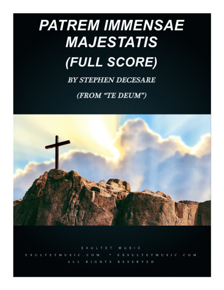 Free Sheet Music Patrem Immensae Majestatis Full Score