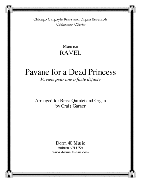 Pavan For A Dead Princess Sheet Music