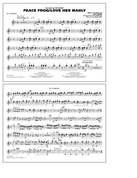 Peace Frog Love Her Madly Arr Paul Murtha Bb Clarinet Sheet Music