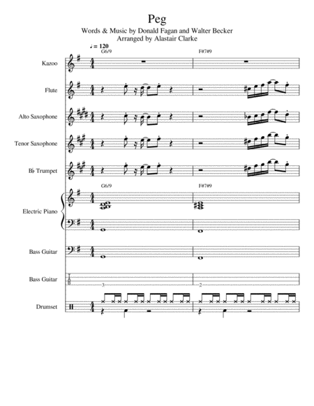 Free Sheet Music Peg