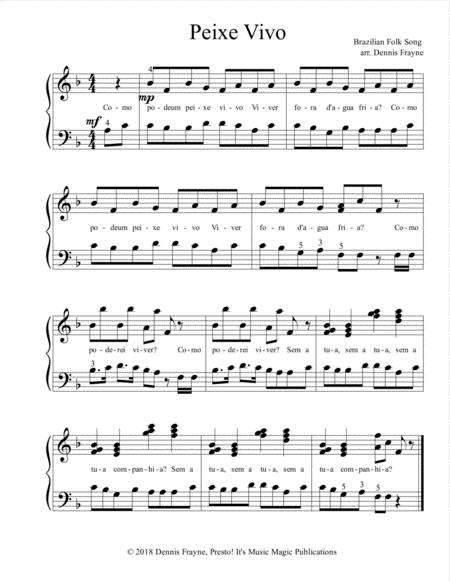 Free Sheet Music Peixi Vivo