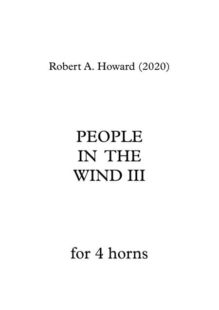 Free Sheet Music People In The Wind Iii