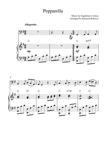 Pepparella Sheet Music