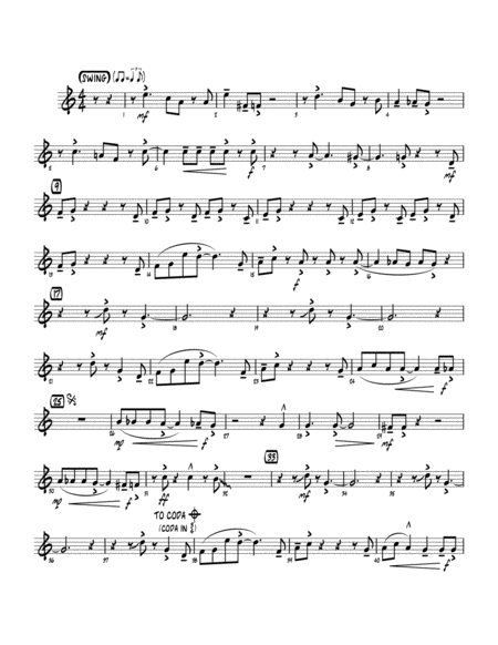 Free Sheet Music Perdido Arr Mark Taylor Alternate Tenor Sax