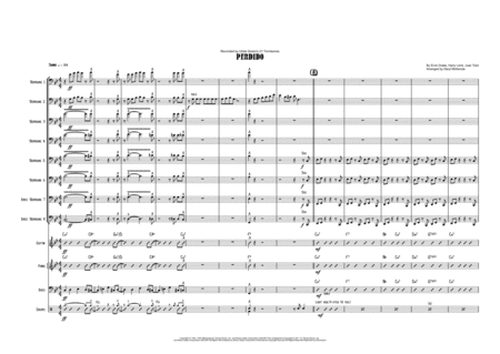 Free Sheet Music Perdido Trombone Octet And Rhythm Section