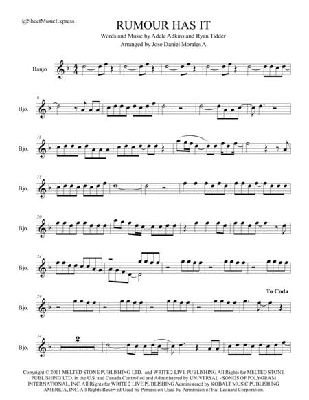 Free Sheet Music Perfect For Banjo