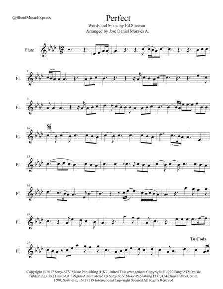 Perfect For Flute Sheet Music