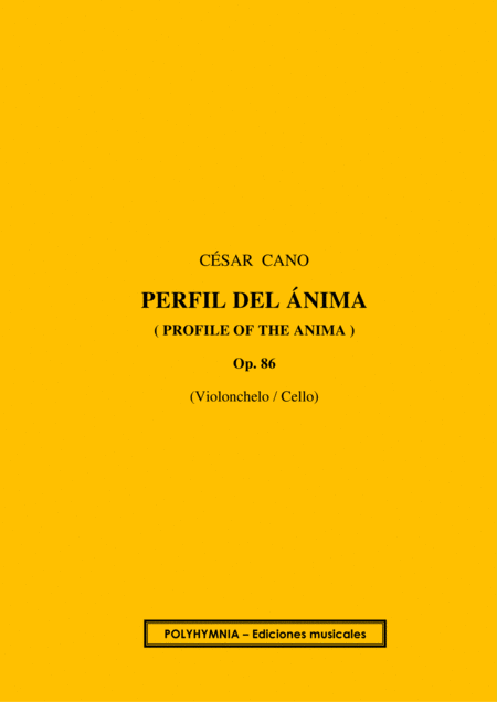 Free Sheet Music Perfil Del Nima Op 86 For Solo Cello