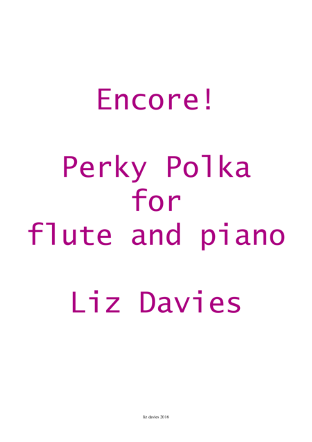 Perky Polka Sheet Music