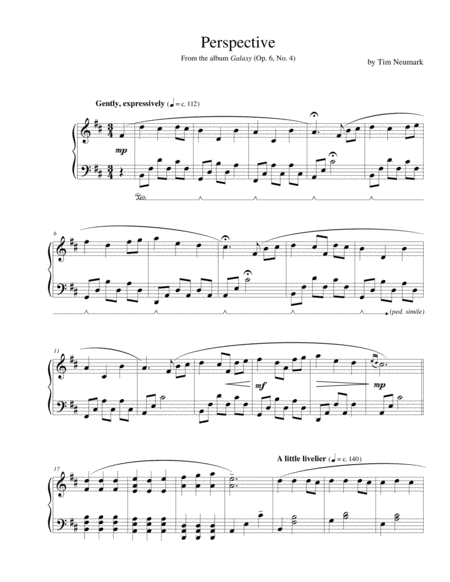 Free Sheet Music Perspective