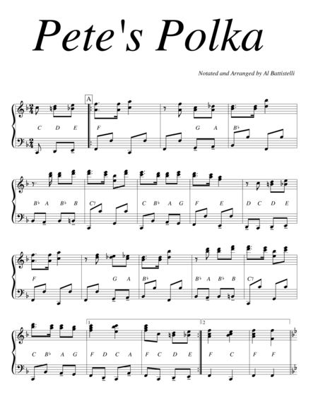 Petes Polka Sheet Music